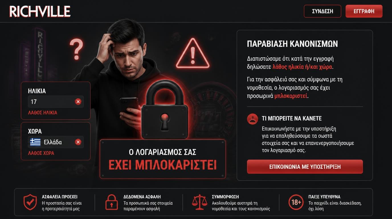Προειδοποίηση για ψεύτικα στοιχεία ηλικίας ή χώρας